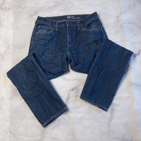 Gap Slim Jeans Men’s Size 29x30 Straight Medium Wash - Picture 1 of 7
